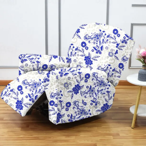 Stretch Recliner Covers Recliner Covers 1 Seater Armchair Couch Slipcover with Elastic Loop, Anti-cat Scratch Furniture Protector for Kids, Pets, Dogs, Cats