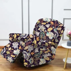 Stretch Recliner Covers Recliner Covers 1 Seater Armchair Couch Slipcover with Elastic Loop, Anti-cat Scratch Furniture Protector for Kids, Pets, Dogs, Cats
