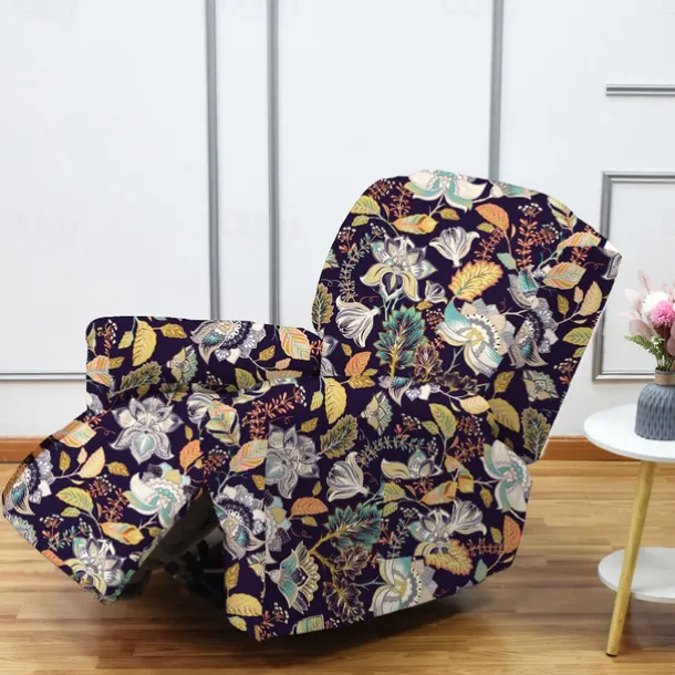 Stretch Recliner Covers Recliner Covers 1 Seater Armchair Couch Slipcover with Elastic Loop, Anti-cat Scratch Furniture Protector for Kids, Pets, Dogs, Cats