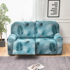 Stretch Reclining Couch Covers 2 Seater Loveseat Reclining Sofa Cover Couch Slipcover with Elastic Loop, Anti-cat Scratch Furniture Protector for Kids, Pets, Dogs, Cats