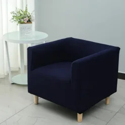 Stretch Single Sofa Cover Barrel Chair Slipcover Armchair Slipcover Club Chair Cover 1 Seater Couch Furniture Protector with Elastic Bottom for Kids,Pet