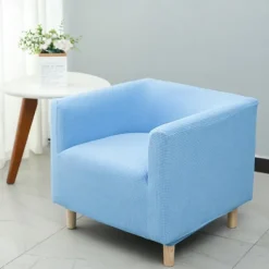Stretch Single Sofa Cover Barrel Chair Slipcover Armchair Slipcover Club Chair Cover 1 Seater Couch Furniture Protector with Elastic Bottom for Kids,Pet