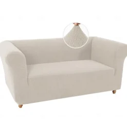 Stretch Sofa Cover Chesterfield Style Couch Slipcover for Living Room, Soft Non-Slip Sofa Cover Furniture Protector for Dogs