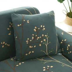 Stretch Sofa Cover Slipcover Elastic Sectional Couch Armchair Loveseat 4 or 3 seater L shaped Sofa Furniture Protector Anti-Slip Cover Soft Washable（1 Free Cushion Cover)