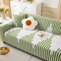Stretch Sofa Cover Sofa Slipcovers Soft Durable Couch Cover 1 Piece Spandex Jacquard Velvet Washable Furniture Protector fit Armchair Seat/Loveseat/Sofa/XL Sofa