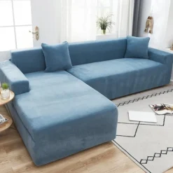 Stretch Sofa Cover Thick Velvet Sofa Covers Sectional Couch Cover L Shaped Sofa Case Armchair Chaise Lounge Case For Living Room
