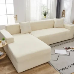 Stretch Sofa Cover Thick Velvet Sofa Covers Sectional Couch Cover L Shaped Sofa Case Armchair Chaise Lounge Case For Living Room