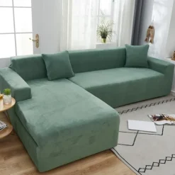 Stretch Sofa Cover Thick Velvet Sofa Covers Sectional Couch Cover L Shaped Sofa Case Armchair Chaise Lounge Case For Living Room