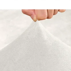 Stretch Sofa Seat Cover Couch T Seat Pad Cushion Slipcover Elastic Couch Armchair Loveseat 3 Seater Grey Plain Solid Soft Durable Washable