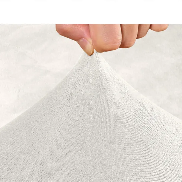 Stretch Sofa Seat Cover Couch T Seat Pad Cushion Slipcover Elastic Couch Armchair Loveseat 3 Seater Grey Plain Solid Soft Durable Washable