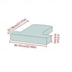 Stretch Sofa Seat Cover Couch T Seat Pad Cushion Slipcover Elastic Couch Armchair Loveseat 3 Seater Grey Plain Solid Soft Durable Washable