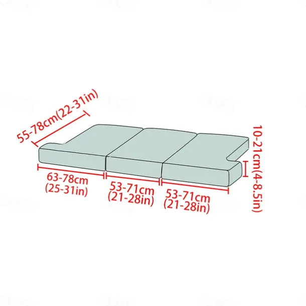 Stretch Sofa Seat Cover Couch T Seat Pad Cushion Slipcover Elastic Couch Armchair Loveseat 3 Seater Grey Plain Solid Soft Durable Washable