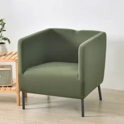 Stretch Square Tub Covers Chair Burgundy Slipcover Sofa Cover Furniture Protector High Stretch 1 Piece Sofa Chair Covers for Living Room Durable Spandex Fabric Non SkidWashable