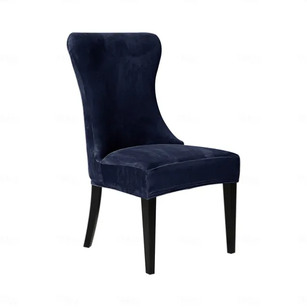 Stretch Svelvet Chair Cover High Back Dining Chair Cover Household Simple One-Piece Chair Set Hotel Chair Set Stool Cover