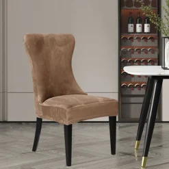 Stretch Svelvet Chair Cover High Back Dining Chair Cover Household Simple One-Piece Chair Set Hotel Chair Set Stool Cover