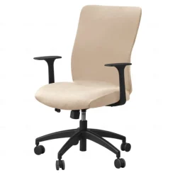 Stretch Velvet Office Chair Cover - Soft, Removable & Washable