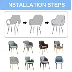 Stretch Wing Chair Slipcover with Seat Cover Spandex Water-Resistant Sofa Covers Wingback Armchair Covers Protector for Living Room Strandmon Chair Cover