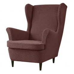 Stretch Wingback Chair Cover Wing Chair Slipcovers With Seat Cushion Cover,Spandex Jacquard Wingback Armchair Covers