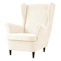 Stretch Wingback Chair Cover Wing Chair Slipcovers With Seat Cushion Cover,Spandex Jacquard Wingback Armchair Covers