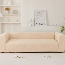 Stretchable Full Sofa Cover Slipcover Elastic All-Inclusive Couch Cover Anti-Slip and Durable Easy to Install and Machine Washable Perfect for Home Decor and Protection