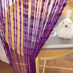 String Curtain Doorway Curtain Beaded Tassels Curatin, Boho Macrame Sliding Door Curtain Wedding Tapestry Decoration, Room Divider for Pergola Outdoor Patio