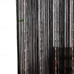 String Curtain Doorway Curtain Tassels Beaded Curatin, Boho Macrame Sliding Door Curtain Wedding Tapestry Decoration, Room Divider for Pergola Outdoor Patio W 1m x H 2m