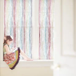 String Curtains Sparkle Door Curtain Fly Curtain Rod Pocket,Curtains Panel Divider Window Door Fly Screen for Door Wall and Window Decoration,100*200cm