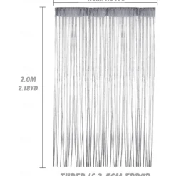 String Curtains Sparkle Door Curtain Fly Curtain Rod Pocket,Curtains Panel Divider Window Door Fly Screen for Door Wall and Window Decoration,100*200cm