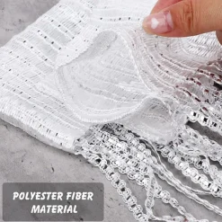 String Curtains Sparkle Door Curtain Fly Curtain Rod Pocket,Curtains Panel Divider Window Door Fly Screen for Door Wall and Window Decoration,100*200cm