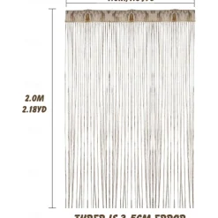 String Curtains Sparkle Door Curtain Fly Curtain Rod Pocket,Curtains Panel Divider Window Door Fly Screen for Door Wall and Window Decoration,100*200cm