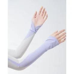 Striped Sun Protection Ice Sleeves Summer Outdoor Cycling Running Arm Sleeves Breathable Ice Sleeves