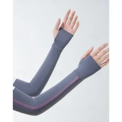 Striped Sun Protection Ice Sleeves Summer Outdoor Cycling Running Arm Sleeves Breathable Ice Sleeves