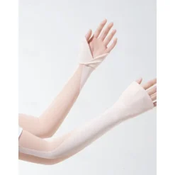 Striped Sun Protection Ice Sleeves Summer Outdoor Cycling Running Arm Sleeves Breathable Ice Sleeves