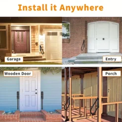 Sturdy U-Shaped Handrail for 1-3 Steps - Durable Varnished Finish, Indoor/Outdoor Black Stair Railing, Wall Mounted Step Support, Safety Assist Bar for Stairs, Bathroom, Porch, Garage - Easy