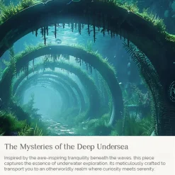 Submarine Cabin Undersea Hanging Tapestry Wall Art Large Tapestry Mural Decor Photograph Backdrop Blanket Curtain Home Bedroom Living Room Decoration