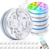 Submersible Lights 13 Leds Pool Pond Light RGB with Remote Underwater Night Light IP68 Magnet Bright Lamp for Pond Aquarium new 2022