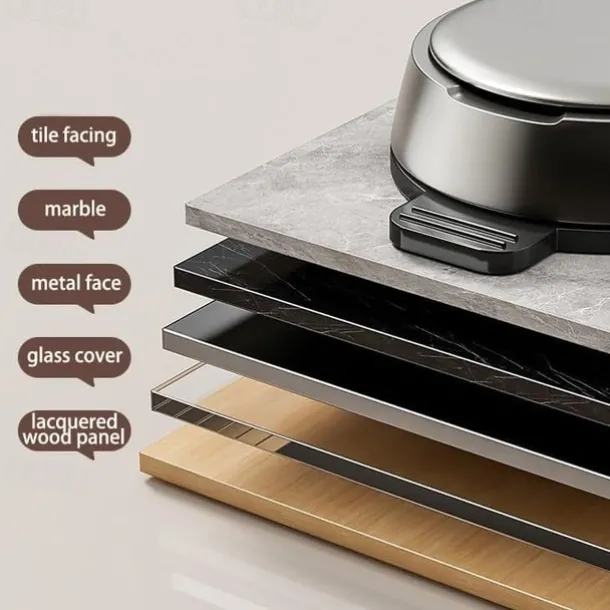 Suction Cup Kitchen Organizer with Hook 30/40/50cm, No Drill Hanging Spice Rack, Bathroom Shower Rack for Storage, Space Saving Shelves for Kitchen, Bathroom and Living Room