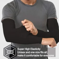 Summer Arm Sleeves Cooling Gloves Women Men Arm Warmers Sleeves Armwarmer UV Sun Protection Cotton Long Fingerless Gloves Arm Sleeves