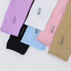 Summer Arm Sleeves Cooling Gloves Women Men Arm Warmers Sleeves Armwarmer UV Sun Protection Cotton Long Fingerless Gloves Arm Sleeves