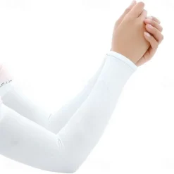 Summer Arm Sleeves Cooling Gloves Women Men Arm Warmers Sleeves Armwarmer UV Sun Protection Cotton Long Fingerless Gloves Arm Sleeves