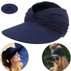 Summer Beach Sun Hat Women's Empty Top Hat 50+ Sun Sun Hat Ladies Outdoor Sports Hat