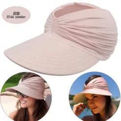 Summer Beach Sun Hat Women's Empty Top Hat 50+ Sun Sun Hat Ladies Outdoor Sports Hat
