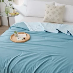 Summer Cooling Comforter Quilt Skin-friendly Keep Cool Blanket Cold Tech Fabric Summer Double-sided Comforter