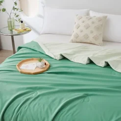 Summer Cooling Comforter Quilt Skin-friendly Keep Cool Blanket Cold Tech Fabric Summer Double-sided Comforter