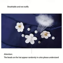 Summer Sun Hat Women's Outdoor Travel Sunscreen Sun Hat Foldable Anti-Ultraviolet Sun Hat