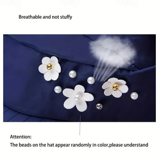 Summer Sun Hat Women's Outdoor Travel Sunscreen Sun Hat Foldable Anti-Ultraviolet Sun Hat