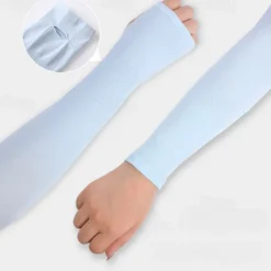 Summer Sun Protection Sleeves Anti-ultraviolet Ice Silk Gloves Cycling Ice Sleeves Women's Outdoor Sports Sleeves Finger Sun Sleeves