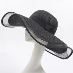 Sun Hat Summer Womens Wide Brim Beach Hat, UV Protection Mesh Sun Hat for Face Shield, Sunshade Cap for Outdoor Travel & Beach