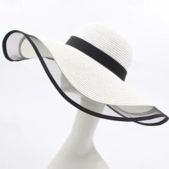 Sun Hat Summer Womens Wide Brim Beach Hat, UV Protection Mesh Sun Hat for Face Shield, Sunshade Cap for Outdoor Travel & Beach