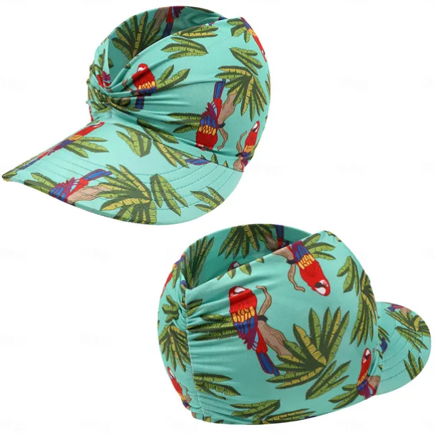 Sun Visor Hats for Women with Large Brim Foldable Visor Cap Beach Hat Sun Protection UPF 50+ Designed for Outdoor Sports Beach Volleyball, Golf, Baseball, Tennis, Badminton, Running